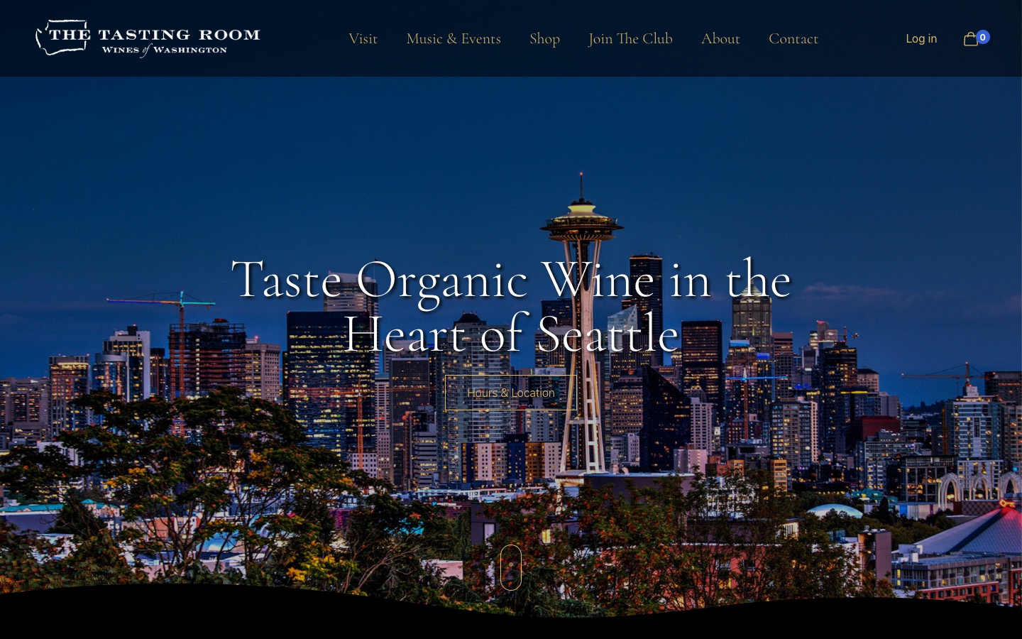 The current homepage